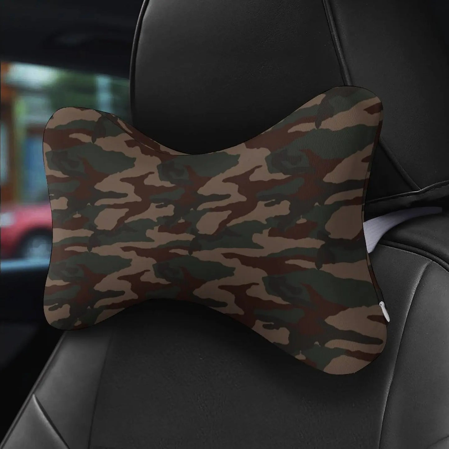 Camouflage Camp Decor Car Neck Pillow