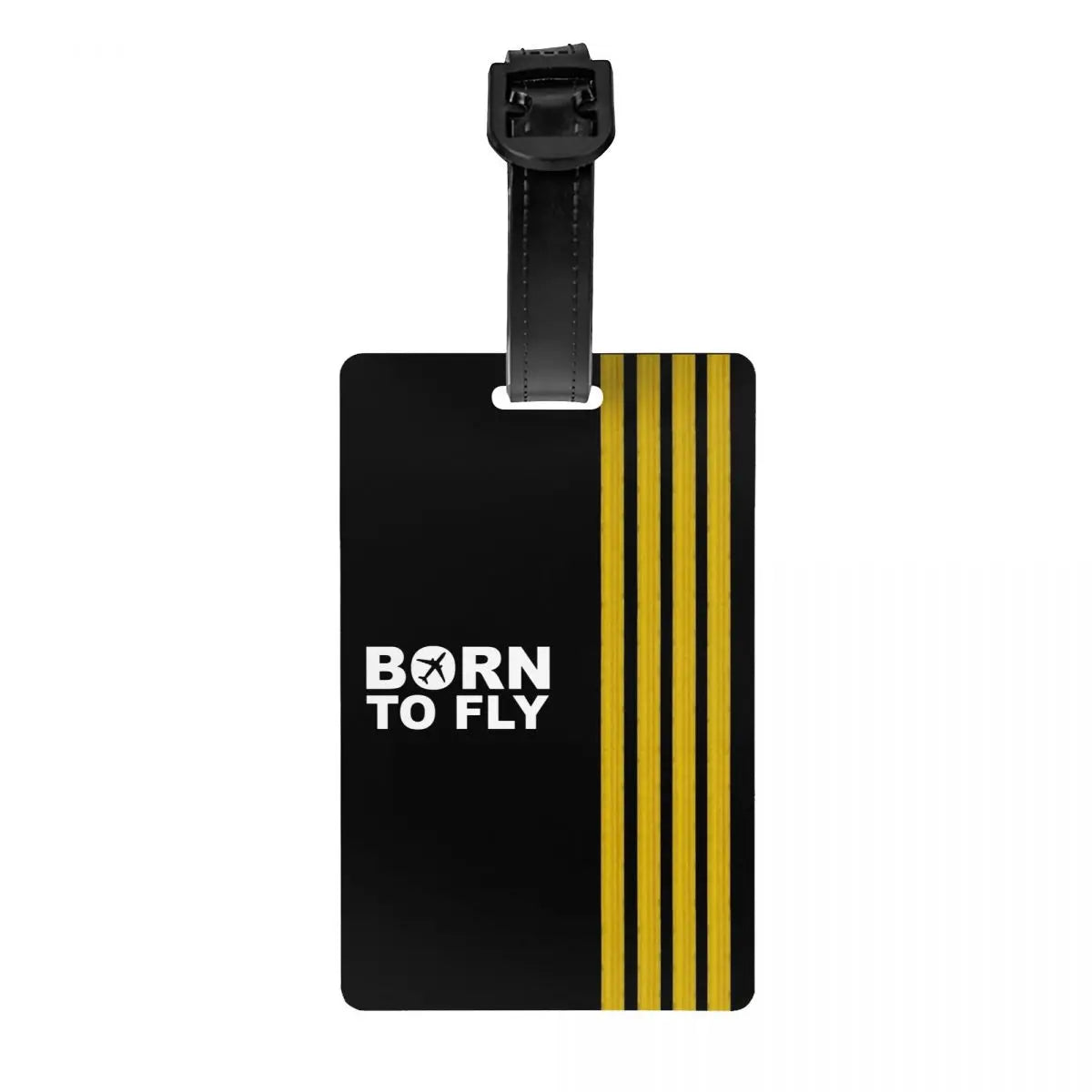 Born To Fly Flight Pilot Luggage Tag