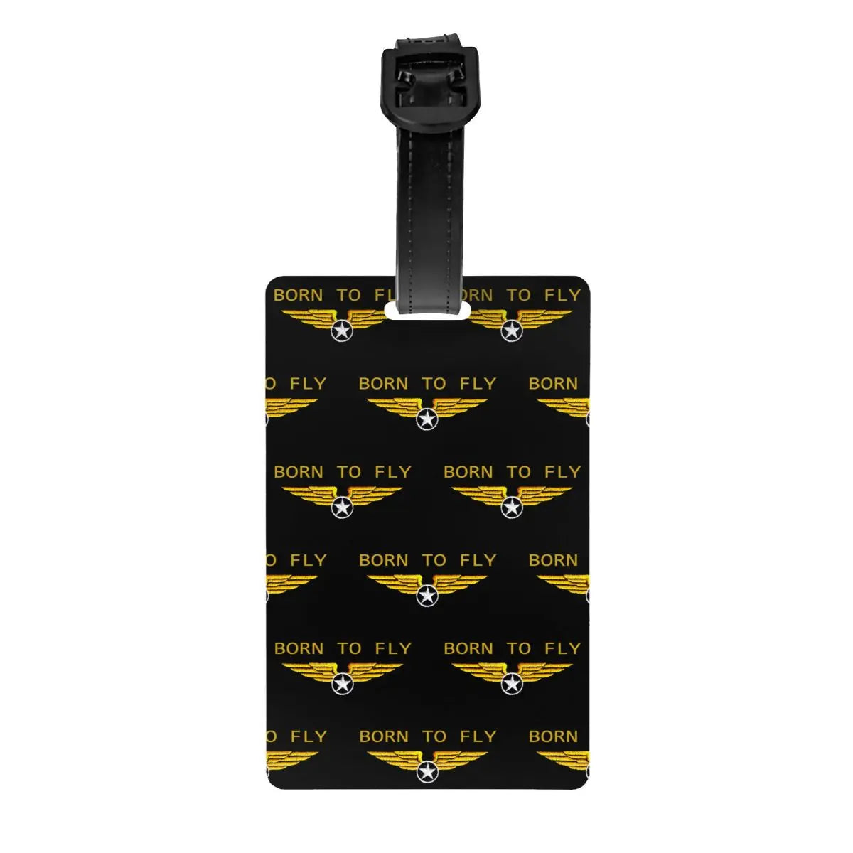 Born To Fly Flight Pilot Luggage Tag