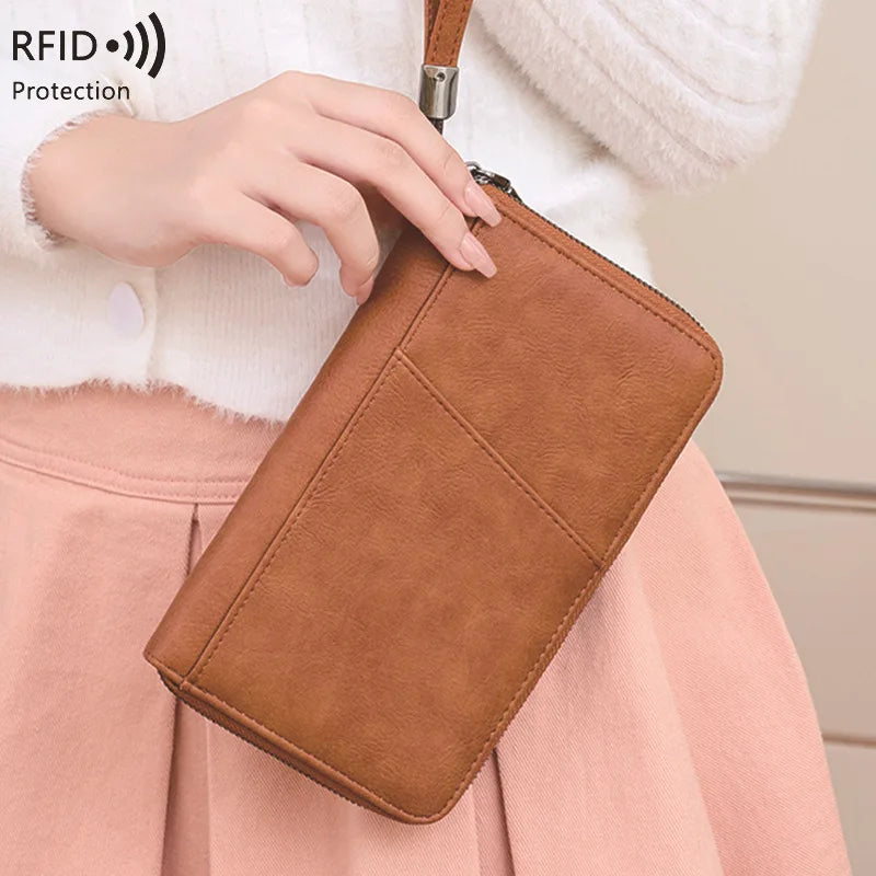 RFID Anti-magnetic Long Wallet
