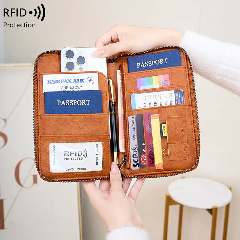 RFID Anti-magnetic Long Wallet
