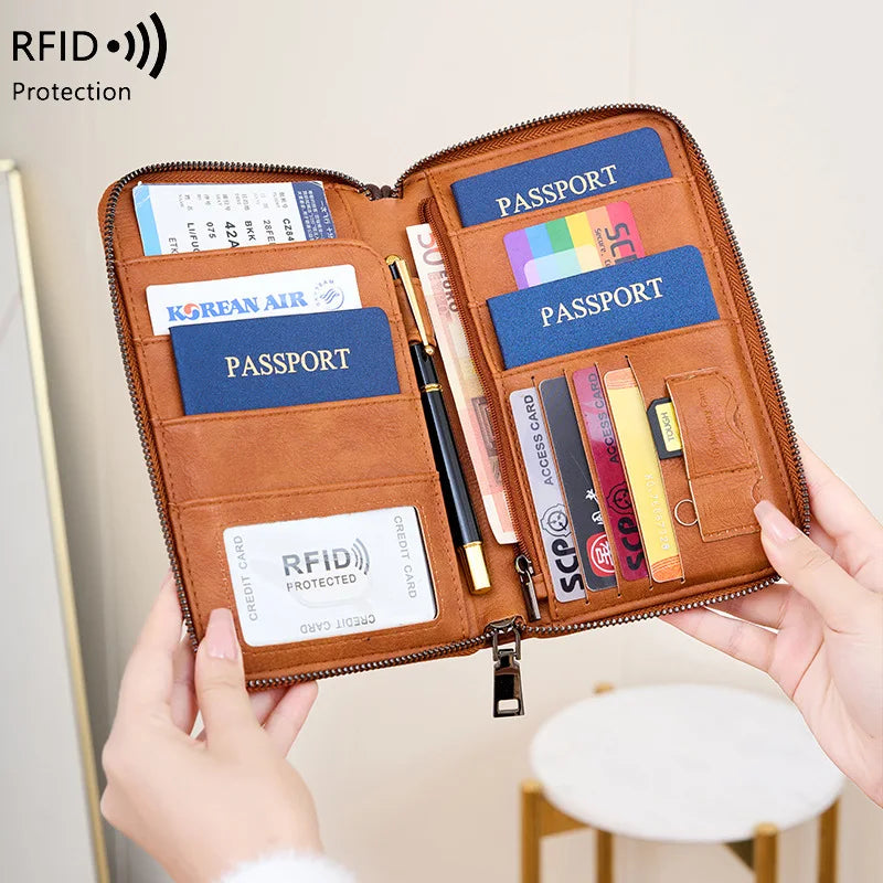 RFID Anti-magnetic Long Wallet
