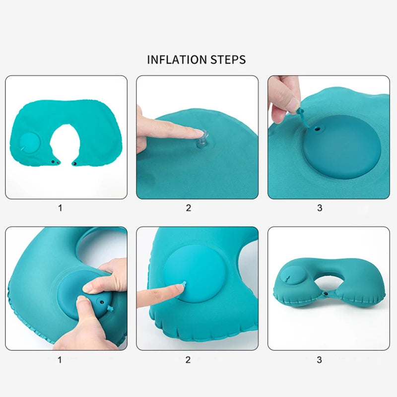U-shaped Automatic Air Inflatable Pillow