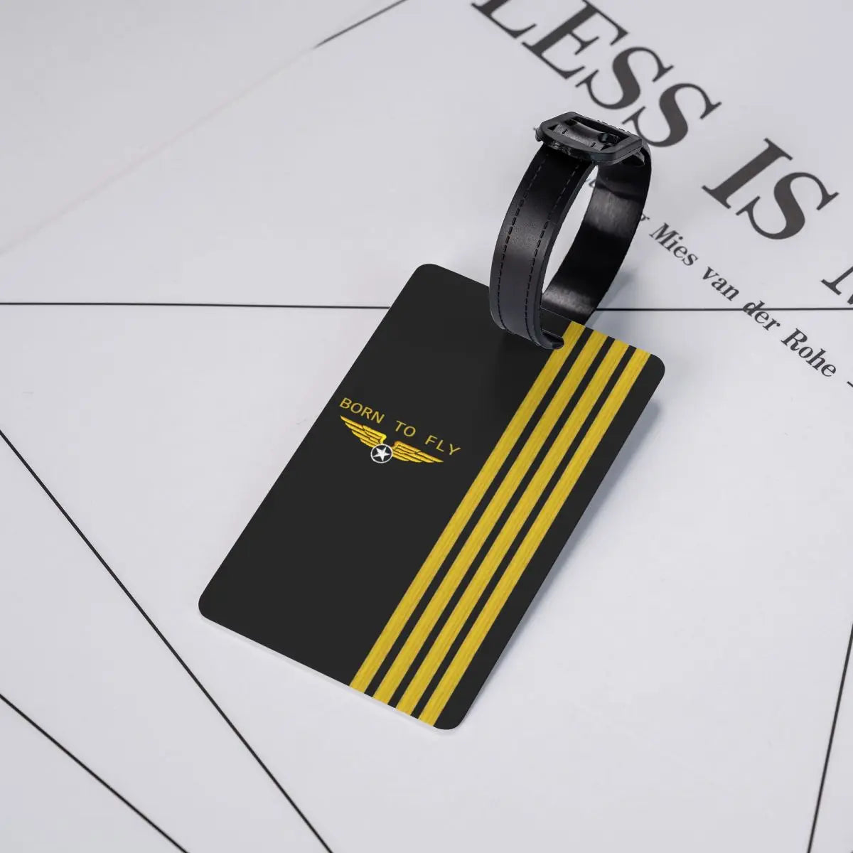 Born To Fly Flight Pilot Luggage Tag