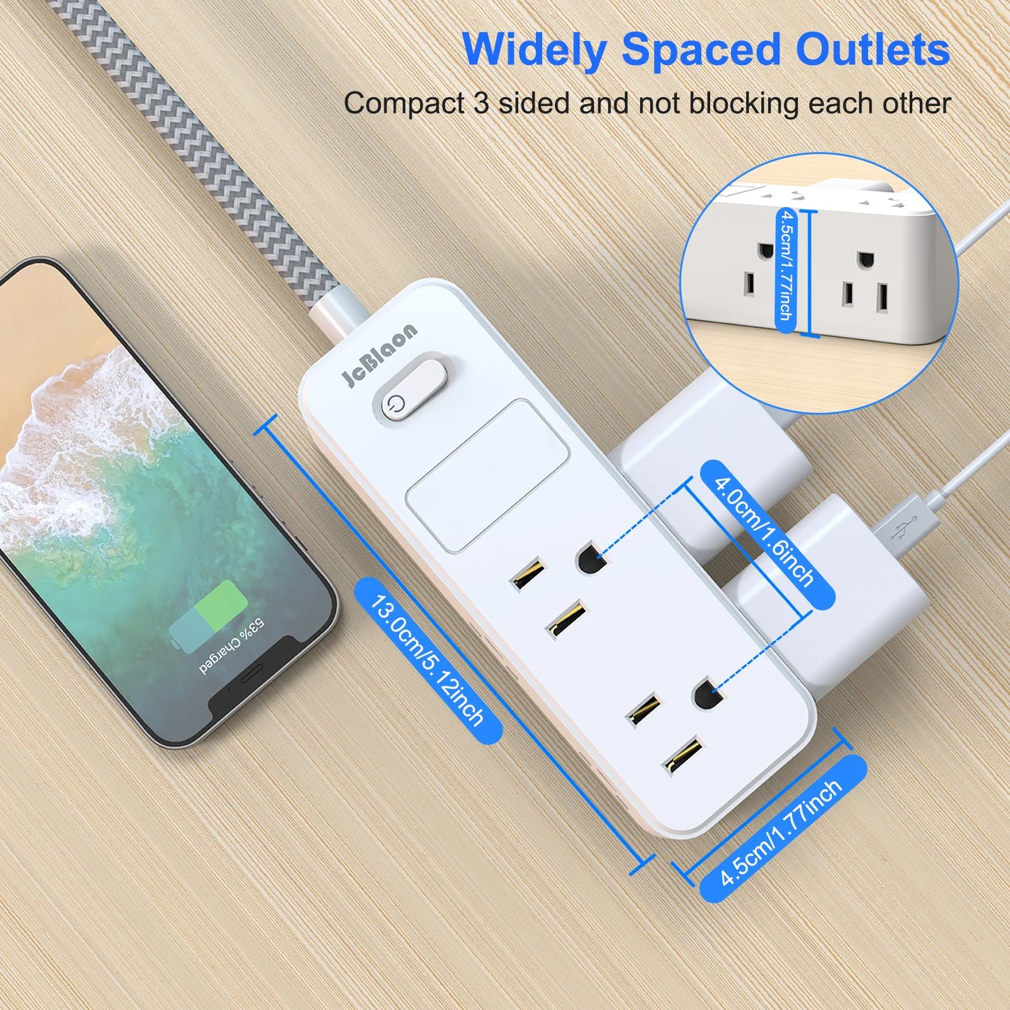 US Plug AC Outlets Multitap Socket