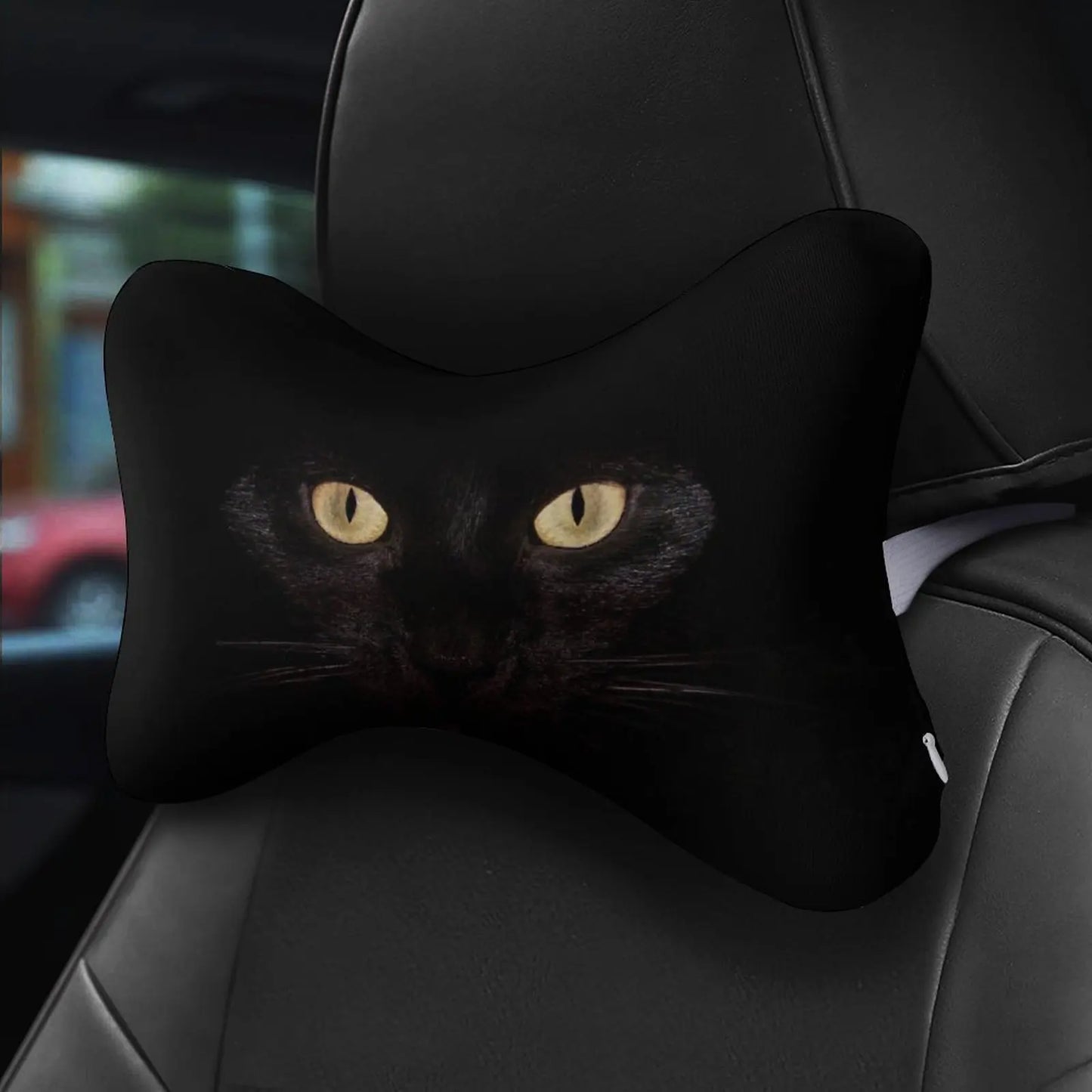 Cat Eyes Leopard Car Neck Pillow
