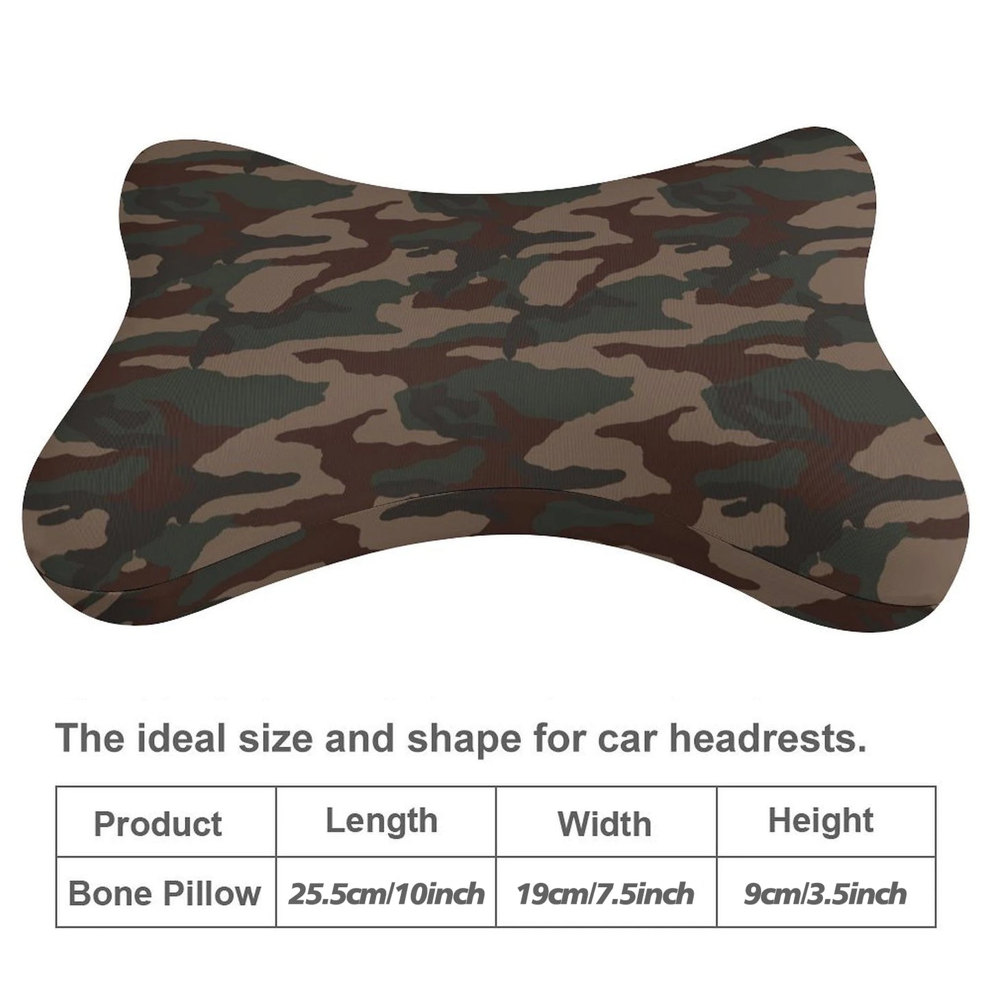 Camouflage Camp Decor Car Neck Pillow