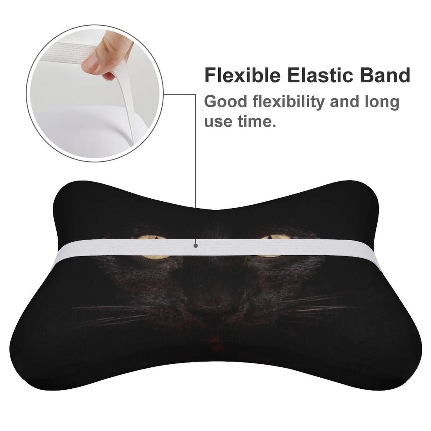 Cat Eyes Leopard Car Neck Pillow